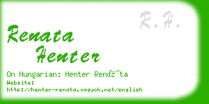 renata henter business card